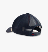 Felt "S" Mesh Trucker Hat - Navy